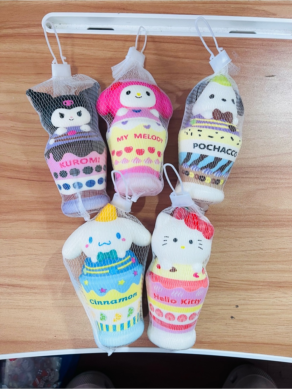5 pcs Sanrio Characters Squishy Toys